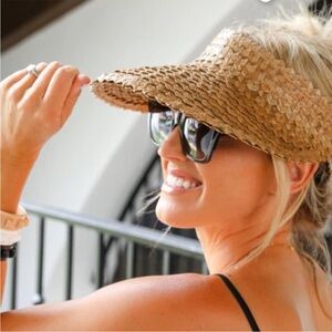 New Beach Riot Straw Visor